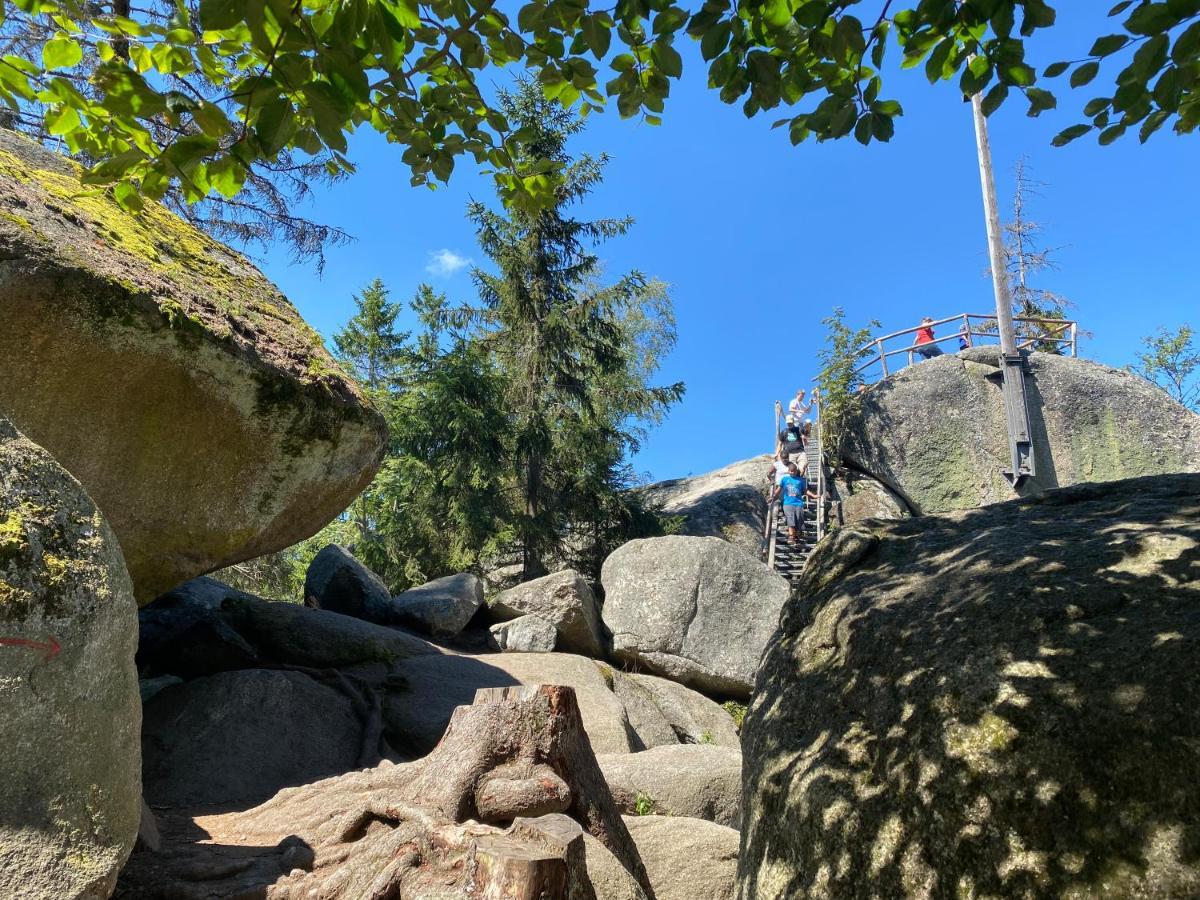 Ferienwohnung Oxana Im Naturpark Fichtelgebirge Schonwald  Eksteriør bilde